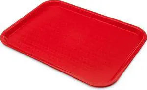 Carlisle Cafe Tray, Fast Food Restaurant Tray, 12 x 16, 1 Ct, Red Carlisle Cafe Tray, Fast Food Restaurant Tray, 12 x 16, 1 Ct, Red