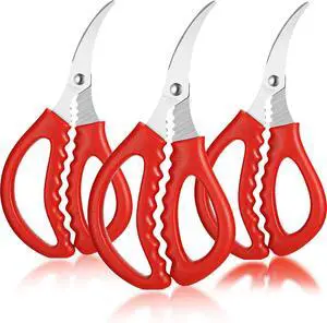 Honoson Kitchen Seafood Scissors Multifunctional Stainless Steel Shears Seafood Fish Crab Shrimp Lobster Scissors for Kitchen Peeling Tools Honoson Kitchen Seafood Scissors Multifunctional Stainless Steel Shears Seafood Fish Crab Shrimp Lobster Scissors for Kitchen Peeling Tools
