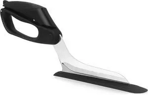 Pizza Scissors with Serving Tray, 12-Inch Stainless Steel | Lockable pizza cutter with spring action and pan-friendly base for clean slicing, lifting and serving Pizza Scissors with Serving Tray, 12-Inch Stainless Steel | Lockable pizza cutter with spring action and pan-friendly base for clean slicing, lifting and serving