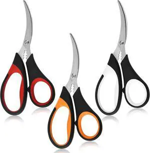 masteymoh 3 Pairs of Kitchen Seafood Scissors for Crab Legs, Lobster Shell Cracker, Multifunctional Crab Leg Crackers masteymoh 3 Pairs of Kitchen Seafood Scissors for Crab Legs, Lobster Shell Cracker, Multifunctional Crab Leg Crackers