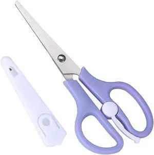 Food Shears Stainless Steel Baby Scissors Food Scissor with Plastic Cover for Toddlers, Preschool Training Kids Scissors() Food Shears Stainless Steel Baby Scissors Food Scissor with Plastic Cover for Toddlers, Preschool Training Kids Scissors()
