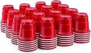 100ct 2oz. Mini Red Shot Cups, Disposable and Small Size Perfect for Party, Tastings, Sample and More 100ct 2oz. Mini Red Shot Cups, Disposable and Small Size Perfect for Party, Tastings, Sample and More