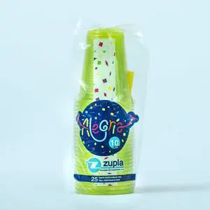 Alegria Color Party Cups, High - Quality Plastic, Sturdy and Modern Disposable Cups, Microwave - Safe | 1 Pack of 25 Cups, 10oz - Green Alegria Color Party Cups, High - Quality Plastic, Sturdy and Modern Disposable Cups, Microwave - Safe | 1 Pack of 25 Cups, 10oz - Green