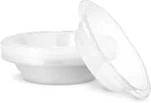 PLASTICPRO 18 ounce Premium Crystal Clear Disposable Plastic Party Bowls Pack of 20 PLASTICPRO 18 ounce Premium Crystal Clear Disposable Plastic Party Bowls Pack of 20