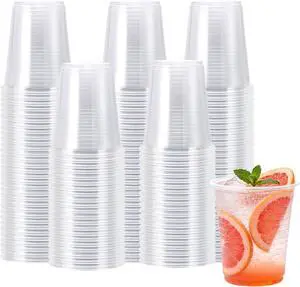 Lamosi 100 Pack 5 oz Plastic Cups, Small Disposable Party Cups | Disposable Small Clear Cups, Plastic Cold Drinking Cup for Bathroom, Party, Whisky, Tasting, PicnicEvent Lamosi 100 Pack 5 oz Plastic Cups, Small Disposable Party Cups | Disposable Small Clear Cups, Plastic Cold Drinking Cup for Bathroom, Party, Whisky, Tasting, PicnicEvent