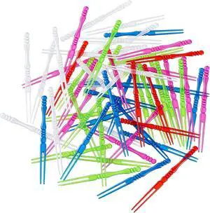 400Pcs 4 inch Disposable Colorful Plastic Cocktail Picks Fruit Forks Mini Dessert Forks Party Supplies Plates Picks Cake Forks Tasting Appetizer Forks Set for Party Banquet Buffet and Daily Life 400Pcs 4 inch Disposable Colorful Plastic Cocktail Picks Fruit Forks Mini Dessert Forks Party Supplies Plates Picks Cake Forks Tasting Appetizer Forks Set for Party Banquet Buffet and Daily Life