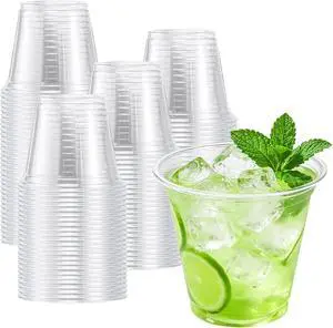Lamosi 9 oz Plastic Cups 50 Pack, Disposable Clear Cups No Lids | Small Cups for Dessert, Ice Cream, Snack, Fruit, Cake, Pudding and Drink, BPA Free, Freezer Safe Lamosi 9 oz Plastic Cups 50 Pack, Disposable Clear Cups No Lids | Small Cups for Dessert, Ice Cream, Snack, Fruit, Cake, Pudding and Drink, BPA Free, Freezer Safe