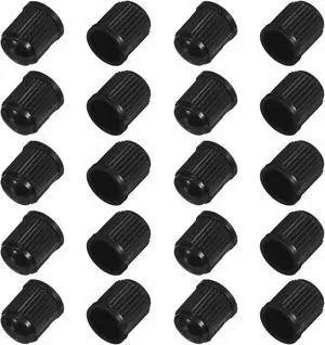 KITUREK 20PCS Tire Valve Stem Caps, Anti-Corrosion Universal for Car, Black KITUREK 20PCS Tire Valve Stem Caps, Anti-Corrosion Universal for Car, Black