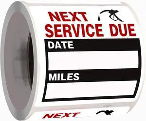 Oil Change Auto Maintenance Service Due Reminder Stickers Labels 100pcs/Roll StickersEasy-Peel with No Residue, Easy to Write On2x2 Inch, Black Oil Change Auto Maintenance Service Due Reminder Stickers Labels 100pcs/Roll StickersEasy-Peel with No Residue, Easy to Write On2x2 Inch, Black