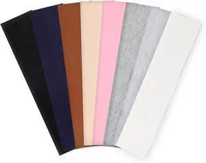 obeoby 8 Pack Cotton Headbands for Women, Non-Slip Sports Hair Bands obeoby 8 Pack Cotton Headbands for Women, Non-Slip Sports Hair Bands