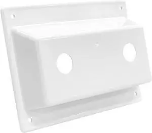 RV Shower Faucet Bezel Stand Off Cover Plate, 4" Hole Spacing RV Shower Faucet Bezel Stand Off Cover Plate, 4" Hole Spacing