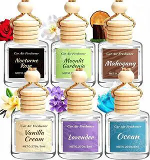 6 Pack Car Air Freshener, Hanging Essential Oil Air Freshener 6 Pack Car Air Freshener, Hanging Essential Oil Air Freshener
