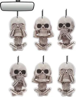 Car Air Freshener Hanging, 6Pcs Evil Skull Halloween Tree Decorations, Horror Movie Gifts, Halloween Air Freshener Car Decor, Scented Rearview Mirror Pendant, Halloween Gifts for Men Women Car Air Freshener Hanging, 6Pcs Evil Skull Halloween Tree Decorations, Horror Movie Gifts, Halloween Air Freshener Car Decor, Scented Rearview Mirror Pendant, Halloween Gifts for Men Women