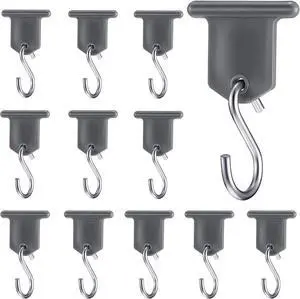 TAKAVU Awning Hooks, 12pcs Stainless Steel & Plastic, Storage Hook for RV, Camper, Camping, Indoor Outdoor Decor, 15lbs Weight Capacity TAKAVU Awning Hooks, 12pcs Stainless Steel & Plastic, Storage Hook for RV, Camper, Camping, Indoor Outdoor Decor, 15lbs Weight Capacity