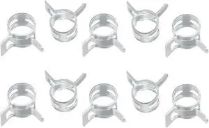 uxcell 10pcs 7mm Spring Band Type Action Fuel/Silicone Vacuum Hose Pipe Clamp Low Pressure Air Clip Clamp, Zinc Plated uxcell 10pcs 7mm Spring Band Type Action Fuel/Silicone Vacuum Hose Pipe Clamp Low Pressure Air Clip Clamp, Zinc Plated