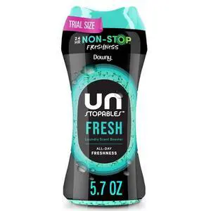 Downy Unstopables Laundry Scent Beads, Crisp Fresh Fragrance, 5X Freshening Ingredients, 50% RecycledPlastic Bottle, Customizable Scent Intensity Downy Unstopables Laundry Scent Beads, Crisp Fresh Fragrance, 5X Freshening Ingredients, 50% RecycledPlastic Bottle, Customizable Scent Intensity