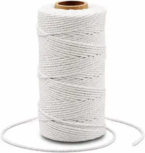 G2PLUS HeavyWeight White 100% Cotton Bakers Twine, 2mm Diameter 328 Feet, FoodSafe Kitchen Butcher Twine for Roasting, Gift Wrapping & DIY Crafts G2PLUS HeavyWeight White 100% Cotton Bakers Twine, 2mm Diameter 328 Feet, FoodSafe Kitchen Butcher Twine for Roasting, Gift Wrapping & DIY Crafts