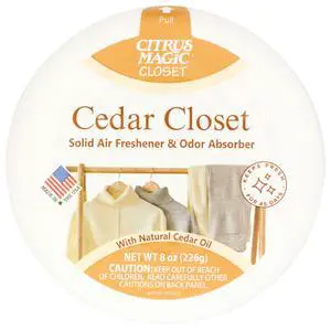 Citrus Magic Closet Solid Air Freshener, Cedar, 8 Ounce Citrus Magic Closet Solid Air Freshener, Cedar, 8 Ounce