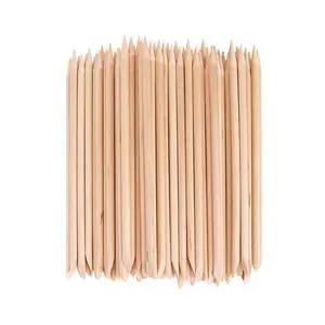 100PCS Orange Wood Nail Sticks, 4.5 Inch Wooden Cuticle Pusher and Remover Set, Dual-Headed Manicure Tools for Home and Salon 100PCS Orange Wood Nail Sticks, 4.5 Inch Wooden Cuticle Pusher and Remover Set, Dual-Headed Manicure Tools for Home and Salon