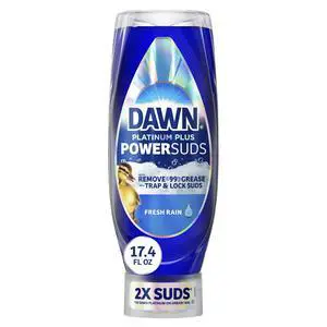 Dawn Platinum Plus PowerSuds Liquid Dish Soap, 17.4 oz. EZ-Squeeze Bottle Dawn Platinum Plus PowerSuds Liquid Dish Soap, 17.4 oz. EZ-Squeeze Bottle