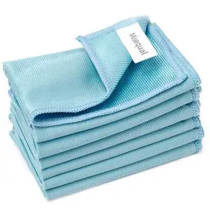 6 Pcs Glass Cleaning Cloth for Window Eyeglass Mirrors Stainless Steel 6 Pcs Glass Cleaning Cloth for Window Eyeglass Mirrors Stainless Steel