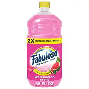 Fabuloso Multi-Purpose Cleaner and Floor Cleaner, 2X Concentrated Formula, Long-Lasting Freshness, Watermelon Scent, 56 fluid ounces Fabuloso Multi-Purpose Cleaner and Floor Cleaner, 2X Concentrated Formula, Long-Lasting Freshness, Watermelon Scent, 56 fluid ounces