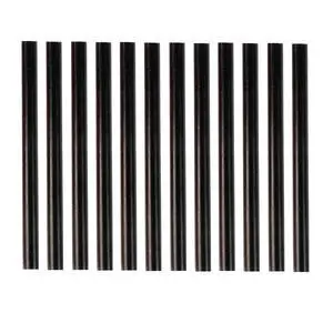 HUIHUIBAO 12 PCS Colored Hot Glue Sticks, Mini Hot Melt Adhesive Glue Stick for DIY Art Craft, 7 x 100mm, Black HUIHUIBAO 12 PCS Colored Hot Glue Sticks, Mini Hot Melt Adhesive Glue Stick for DIY Art Craft, 7 x 100mm, Black