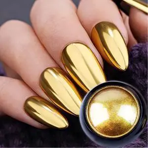 Holographic Mirror Gold Chrome Nail Powder Glitters Effect Metallic Dust Sequins UV Gel Gold Nail Chrome Powder Pigment for Nail Art Decoration Holographic Mirror Gold Chrome Nail Powder Glitters Effect Metallic Dust Sequins UV Gel Gold Nail Chrome Powder Pigment for Nail Art Decoration