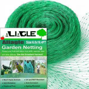 Bird Netting 6.8x16.4FT, Reusable Fine Mesh for Garden Plant Protection, Fruit Trees, Vegetables, Blueberry Bushes, Raised Beds, Chicken Coop Bird Netting 6.8x16.4FT, Reusable Fine Mesh for Garden Plant Protection, Fruit Trees, Vegetables, Blueberry Bushes, Raised Beds, Chicken Coop