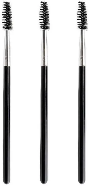 Quacc 3PCS Eyelash Spoolies Brush, Makeup Lash Wands, Black Quacc 3PCS Eyelash Spoolies Brush, Makeup Lash Wands, Black