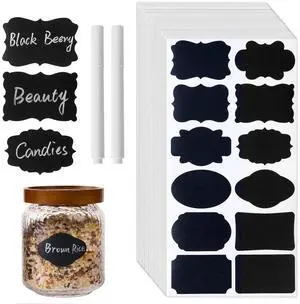 Homrelaxy 360 Pcs Chalkboard Labels Stickers for Glass Jars, 2.1"x1.4" Homrelaxy 360 Pcs Chalkboard Labels Stickers for Glass Jars, 2.1"x1.4"