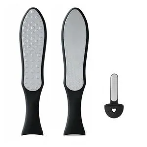 3-in-1 Large Size Foot File Callus Remover, Double Sided Stainless Steel Heel Scraper for Cracked Heels, Pedicure Tool with Coarse and Fine Sides, 1 Pc 3-in-1 Large Size Foot File Callus Remover, Double Sided Stainless Steel Heel Scraper for Cracked Heels, Pedicure Tool with Coarse and Fine Sides, 1 Pc