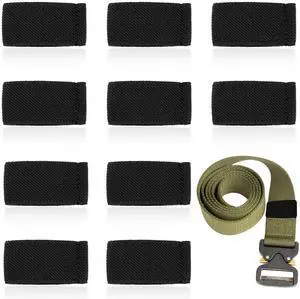 Bewudy 10 Pack Elastic Belt Keeper Strap, Nylon Canvas Web Loop for 1.5" Wide Belts Bewudy 10 Pack Elastic Belt Keeper Strap, Nylon Canvas Web Loop for 1.5" Wide Belts
