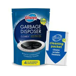 Glisten Garbage Disposer Cleaner, Lemon Scent Odor Eliminator, 4 Packets Glisten Garbage Disposer Cleaner, Lemon Scent Odor Eliminator, 4 Packets