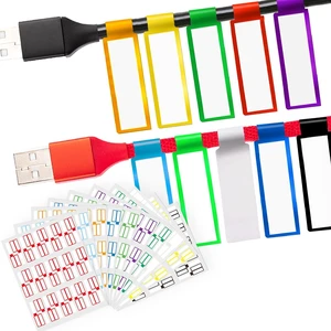 300PCS Waterproof Cable Labels in 10 Colors, Self-Adhesive Write-On Tags, Printable for Laser Printer and Handwriting 300PCS Waterproof Cable Labels in 10 Colors, Self-Adhesive Write-On Tags, Printable for Laser Printer and Handwriting
