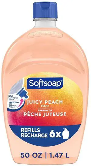 Softsoap Liquid Hand Soap Refill, Juicy Peach Scent, 50floz Softsoap Liquid Hand Soap Refill, Juicy Peach Scent, 50floz