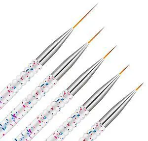 Etercycle 5Pcs Nail Art Liner Brushes and Nail Gel Polish Painting Brush Set Etercycle 5Pcs Nail Art Liner Brushes and Nail Gel Polish Painting Brush Set
