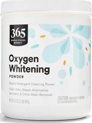 365 by Whole Foods Market, Oxygen Whitening Powder, Color-Safe Bleach Alternative, 32 Ounce 365 by Whole Foods Market, Oxygen Whitening Powder, Color-Safe Bleach Alternative, 32 Ounce