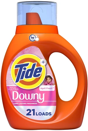 Tide Laundry Detergent Liquid Plus Ultra Downy, April Fresh Scent, 30 fl oz, 21 Loads Tide Laundry Detergent Liquid Plus Ultra Downy, April Fresh Scent, 30 fl oz, 21 Loads