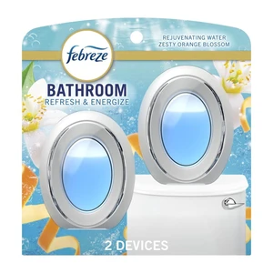 Febreze BATH Air Freshener, Refresh & Energize Scent, Odor-Fighting, 2 Count Febreze BATH Air Freshener, Refresh & Energize Scent, Odor-Fighting, 2 Count