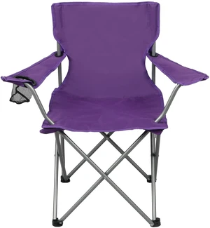 Ozark Trail Quad Folding Camp Chair with Cup Holder, Purple Ozark Trail Quad Folding Camp Chair with Cup Holder, Purple