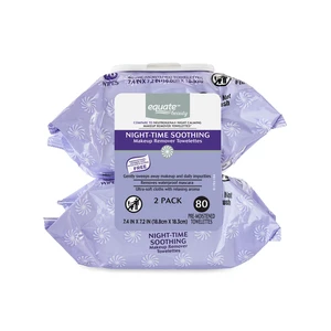 Equate Beauty Night-Time Soothing Makeup Remover Towelette Wipes, 80 Count Equate Beauty Night-Time Soothing Makeup Remover Towelette Wipes, 80 Count