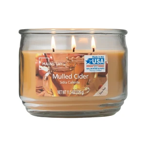 Mainstays Mulled Cider 3-Wick Scented Glass Jar Candle, 11.5 oz Mainstays Mulled Cider 3-Wick Scented Glass Jar Candle, 11.5 oz