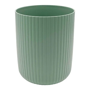 Mainstays 1.64 Gallon Ribbed Plastic Trash Can, Green Mainstays 1.64 Gallon Ribbed Plastic Trash Can, Green