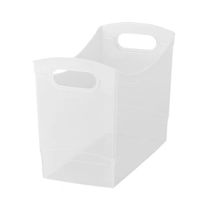 Mainstays 12Qt Clear Plastic Storage Bin with Carrying Handles, Narrow Rectangular Organizer for Pantry, Closet, Cabinet and Shelf Storage Mainstays 12Qt Clear Plastic Storage Bin with Carrying Handles, Narrow Rectangular Organizer for Pantry, Closet, Cabinet and Shelf Storage