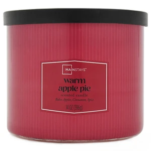 Mainstays 14Ounce Textured Wrapped Candle Warm Apple Pie Mainstays 14Ounce Textured Wrapped Candle Warm Apple Pie