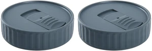 Mainstays BPA-Free Plastic Gray Mason Jar Lids for Drinking, Dishwasher Safe Mainstays BPA-Free Plastic Gray Mason Jar Lids for Drinking, Dishwasher Safe