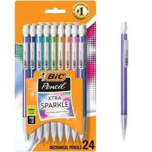 BIC Xtra Sparkle Mechanical Pencils, No. 2, 0.7mm, 24-Count, Barrel Colors May Vary BIC Xtra Sparkle Mechanical Pencils, No. 2, 0.7mm, 24-Count, Barrel Colors May Vary