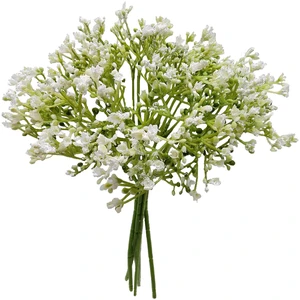 Mainstays 12in Artificial Baby's Breath Flower Pick, White, Indoor Use Mainstays 12in Artificial Baby's Breath Flower Pick, White, Indoor Use