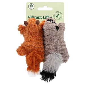 Vibrant Life Plush Cat Toys with Crinkle and Catnip, Lemur and Squirrel, 2 Count Vibrant Life Plush Cat Toys with Crinkle and Catnip, Lemur and Squirrel, 2 Count
